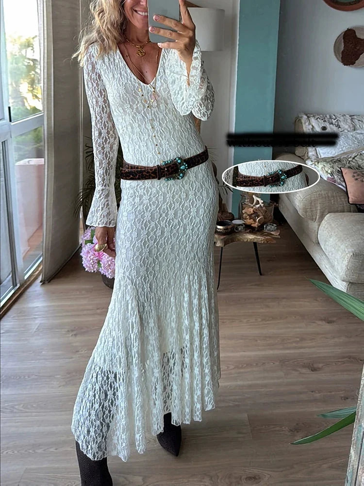 Casual High Waisted Pleated Vacation Dresses