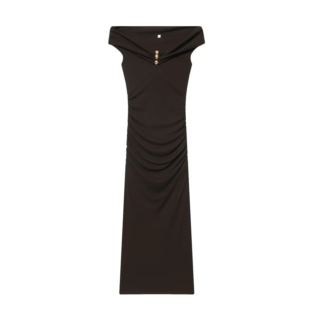 Off Shoulder Long Draped Dresses