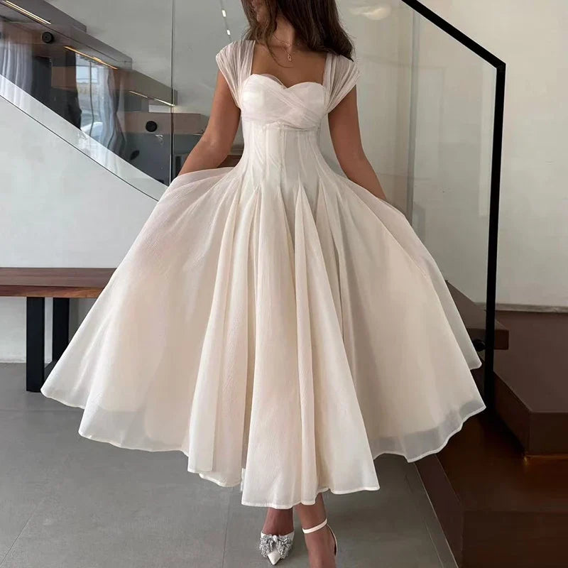 Backless High Waisted Ball Dresses