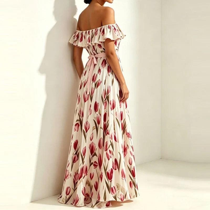 Summer Vacation Floral Print Dresses