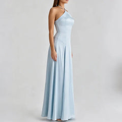 Satin Off Shoulder High Waist Formal Occasion Dresses