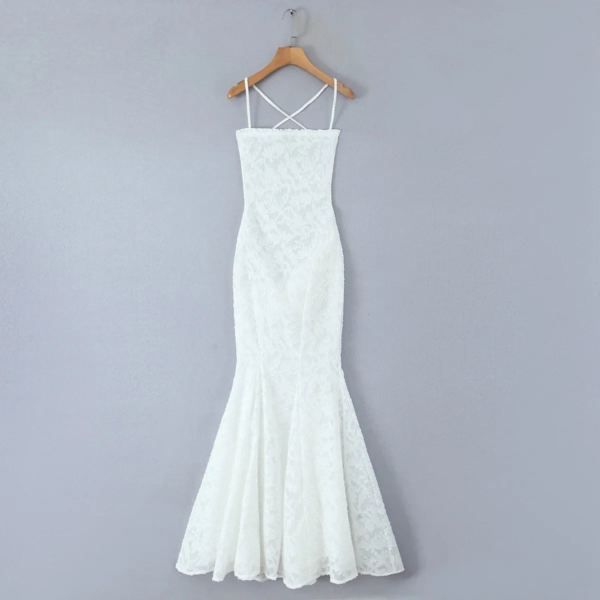 Sexy Black White Elegant Sling Fishtail Dresses