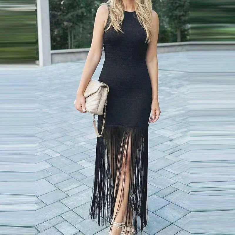 Casual High Street Backless Dresses
