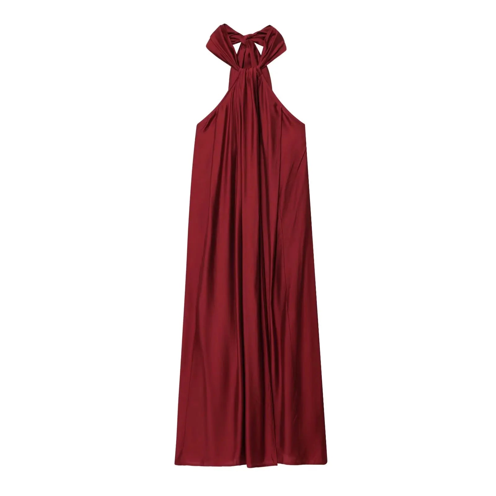 Temperament Sexy Backless Halter Long Dresses