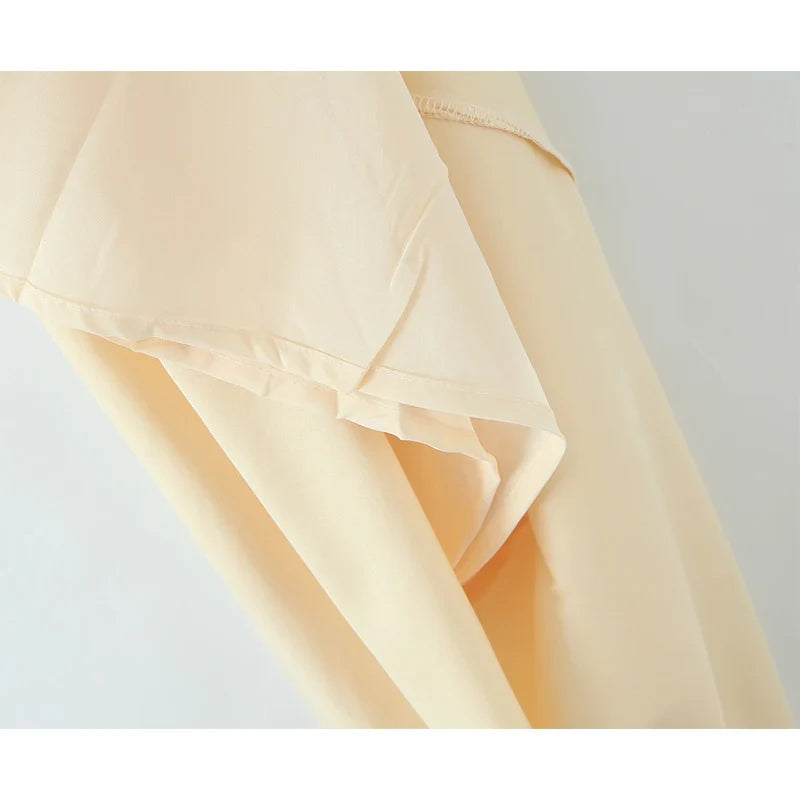 Satin Yellow Sling Sexy Elegant Dresses For Thin Straps A-line Midi Evening Party Dresses Christmas Robe