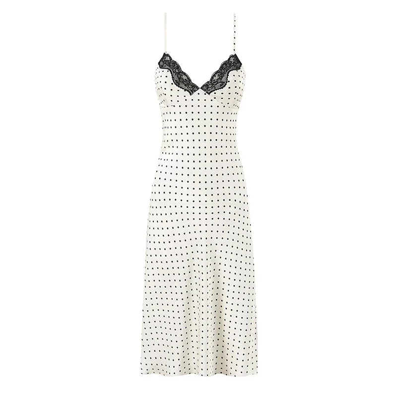 Sexy Spaghetti Straps Polka Dot Dresses