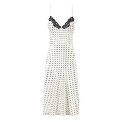 Sexy Spaghetti Straps Polka Dot Dresses