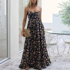 Female Casual High Waist Beach Dresses