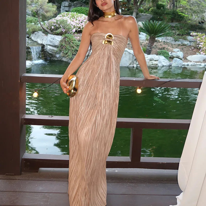 Sexy Backless Solid Color Princess Dresses