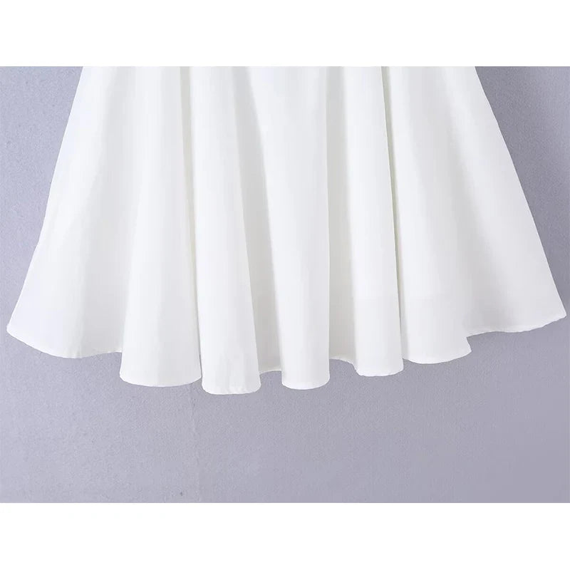 White Halter Mini Dresses
