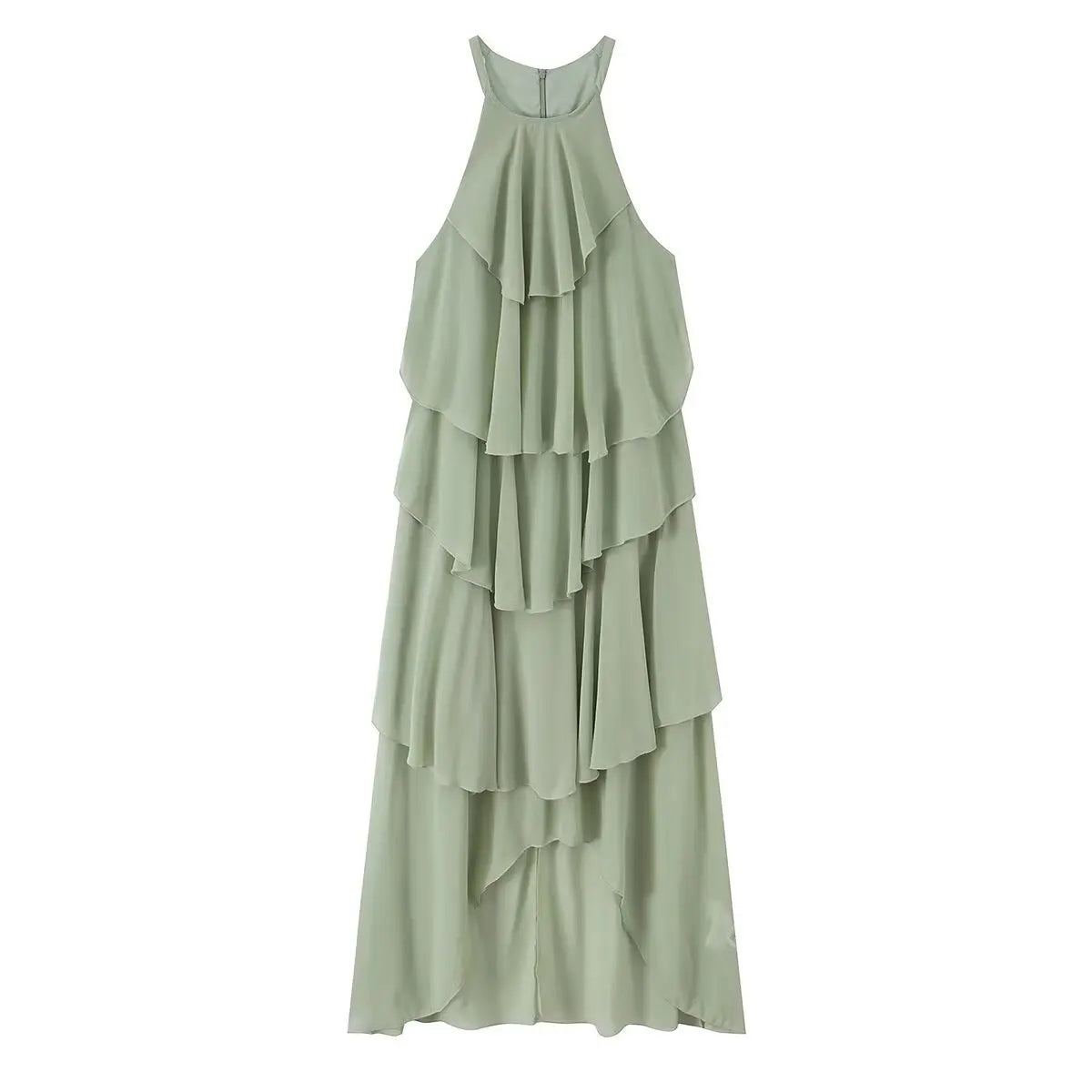 Halter Tiered Cake Dresses