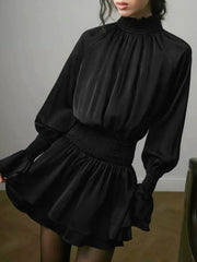 Autumn Elegant Satin Dresses