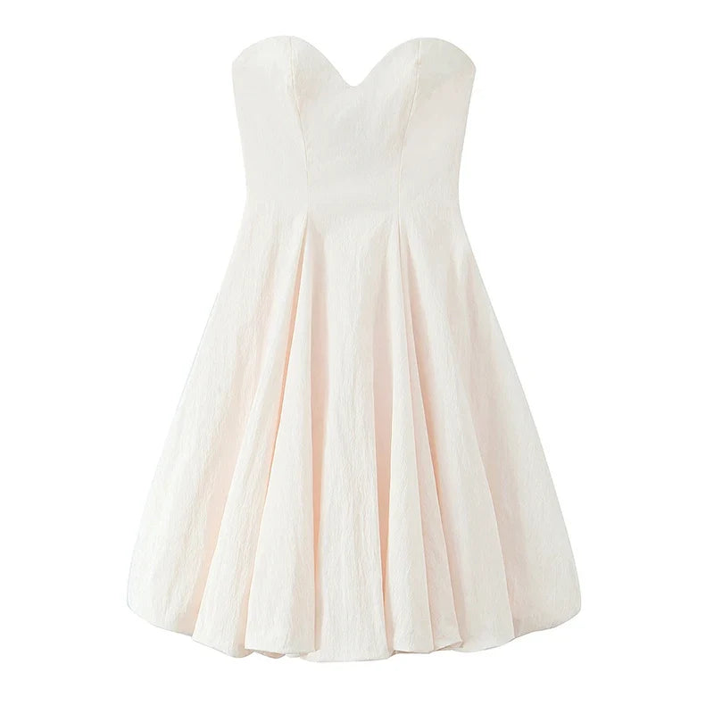 Elegant Strapless Mini Dresses
