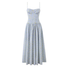 Floral Print Spaghetti Strap Maxi SunDresses