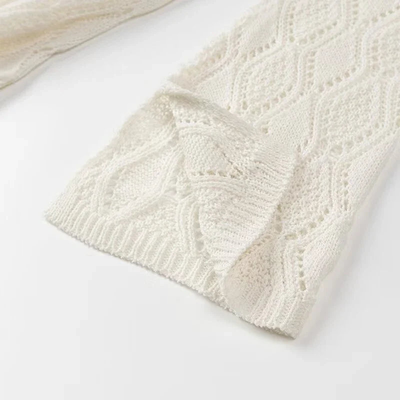 Long Sleeve V Neck Mini Knit Dresses Sexy Robe