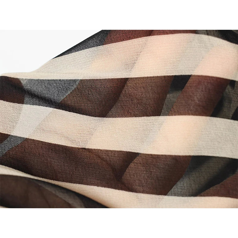 Summer Sexy Spaghetti Strap Striped Long Dresses