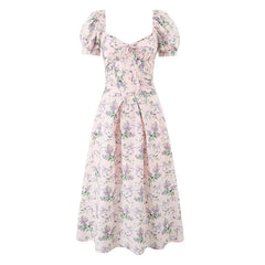 Romantic Print Midi Dresses