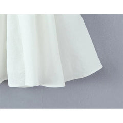 French Style White Mini Dresses