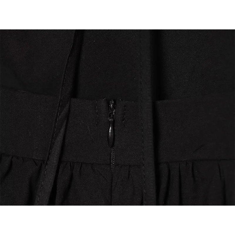 Hollow Out Embroidery Midi Dresses