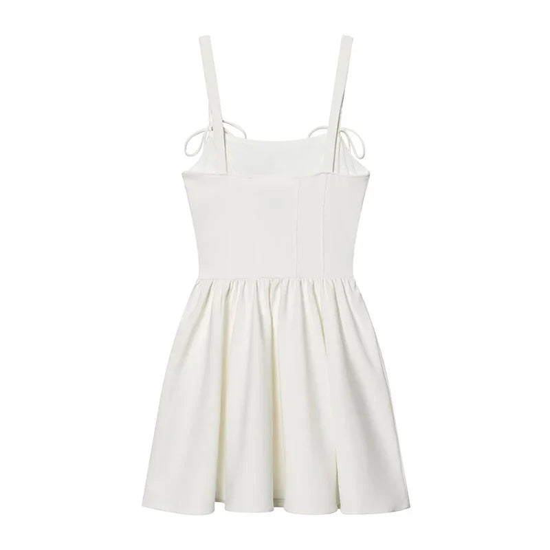 Trendy White Corset Style Dresses