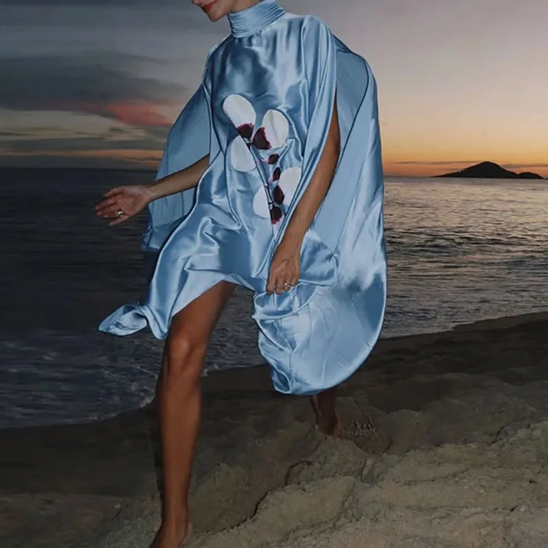 Batwing Sleeves Casual Dresses