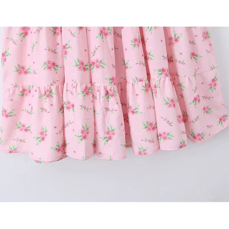 Pretty Girls Floral Print Midi Dresses