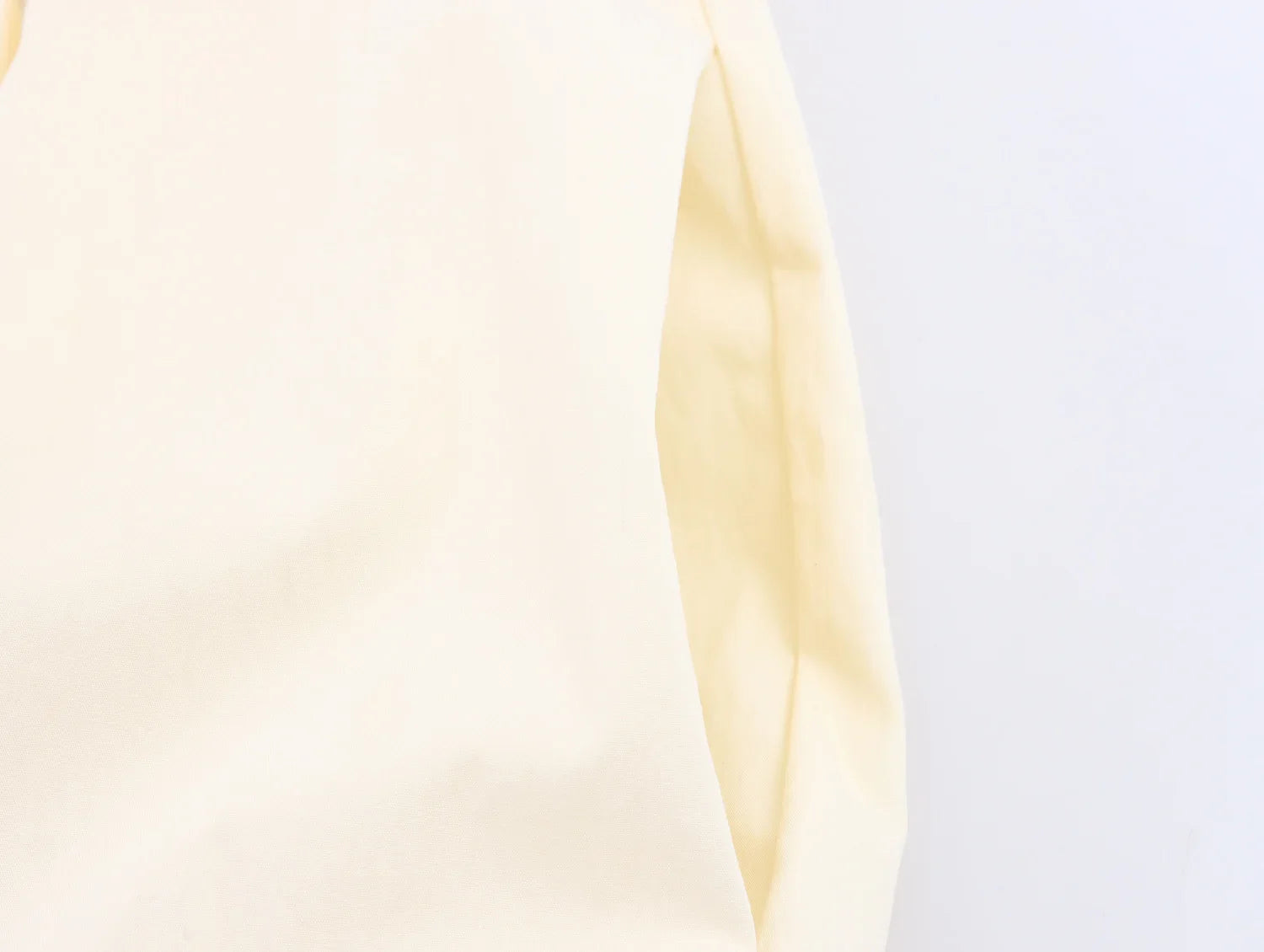 Ivory Puff-Sleeve Shirt Dresses