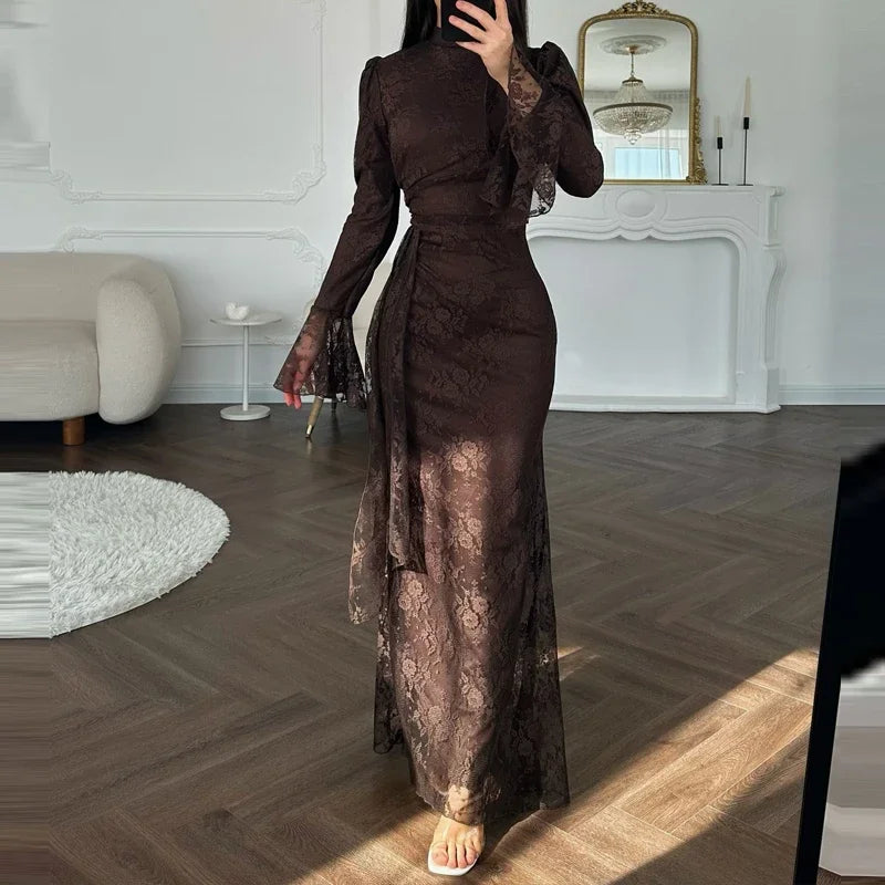 Elegant Temperament Long Sleeved Dresses