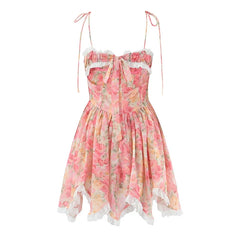 Sexy Sling Floral Print Boho Beach Dresses