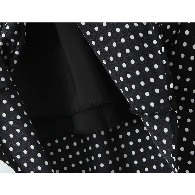 Sexy Backless Halter Polka Dot Dresses For Summer Holiday Pencil Dresses