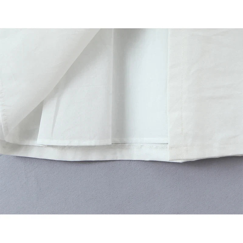 French Retro Sailor Collar Elegant White Dresses