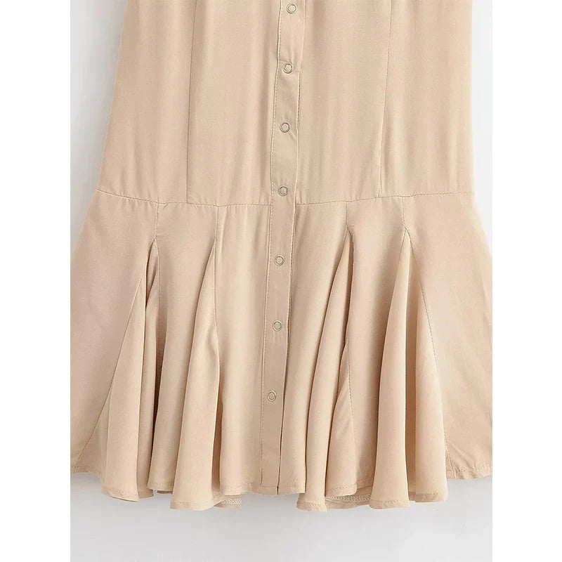 Summer Button Down Shirt Dresses