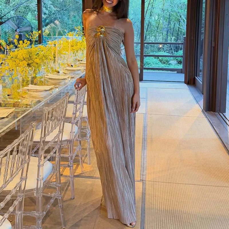 Sexy Backless Solid Color Princess Dresses