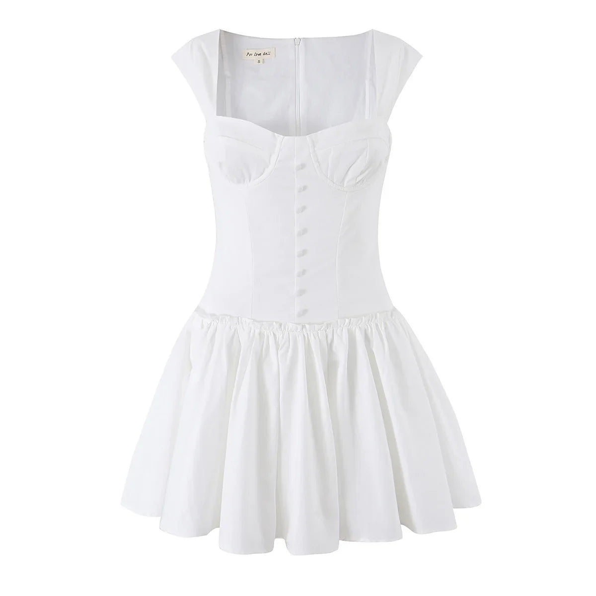 White Corset Mini Dresses