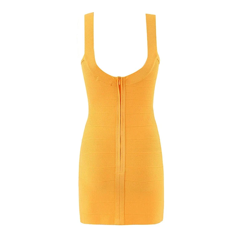 Sexy Mini Bodycon Knit Dresses Autumn Christmas Sleeveless Stretching Fit Slim Club Party Dresses