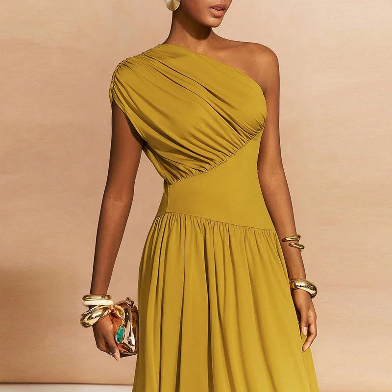 Simple Streetwear Swing Long Dresses