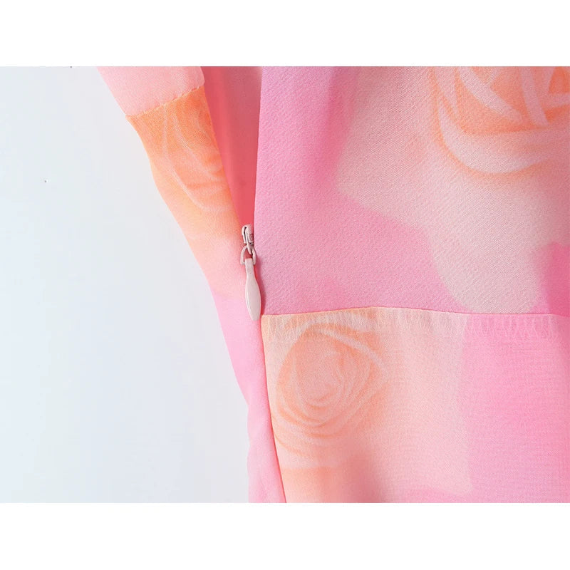 Vacation Style Romantic Ruffle Long Sling Dresses