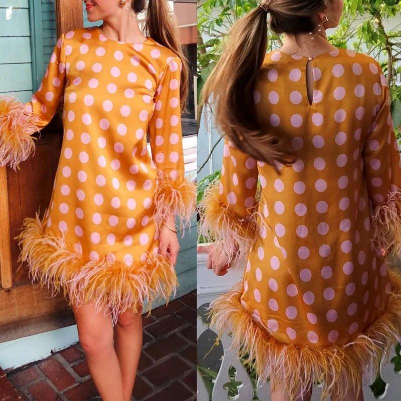 Polka Dot Printed Party Dresses
