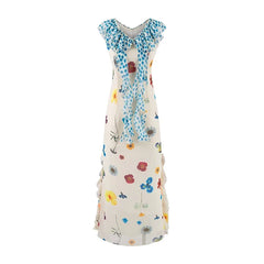 Sweet Floral Print Vacation Long Dresses