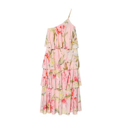 Romantic Floral Print Tiered Ruffle Boho Summer Dresses