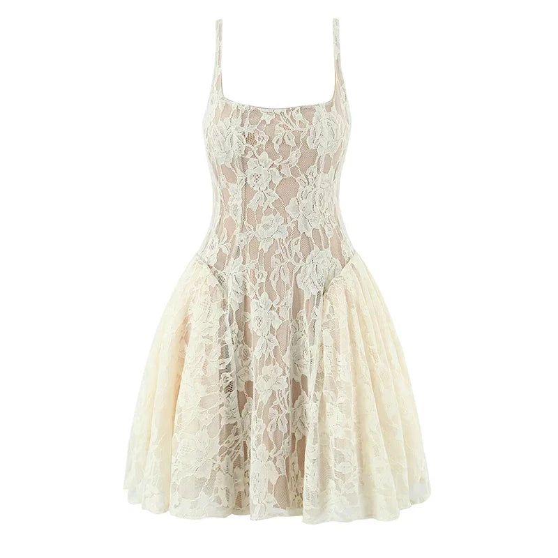 Sexy Party Sleeveless Lace Dresses