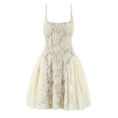 Sexy Party Sleeveless Lace Dresses