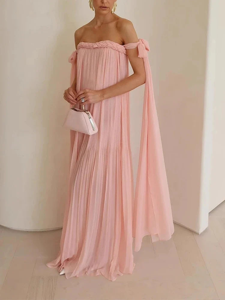 Solid Color Vacation Maxi Dresses
