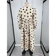 Spring Autumn Vintage Polka Dot Dresses