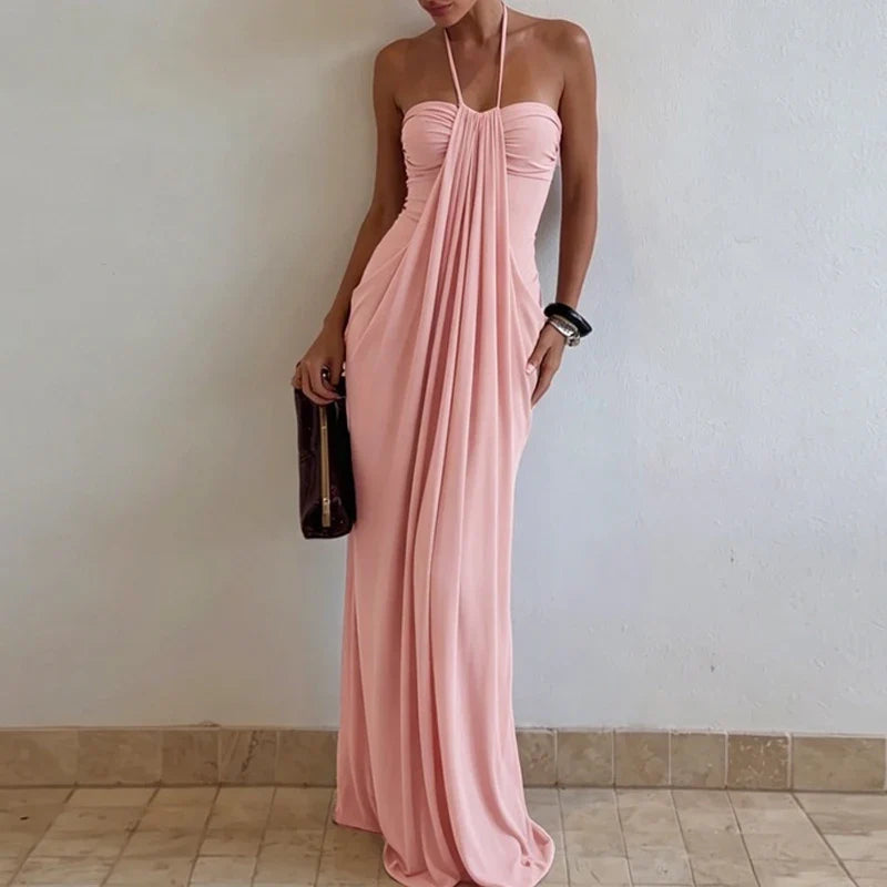 Casual Pleated Design Party Dresses
