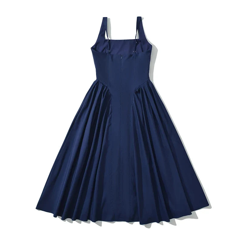 Sexy Elegant Navy Blue Tank Dresses