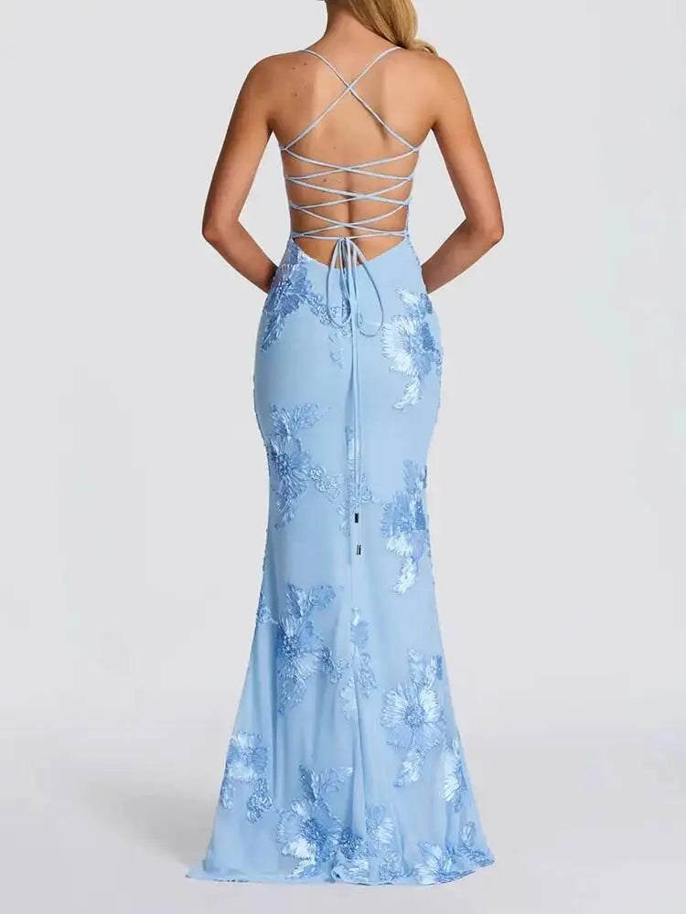 Summer Light Luxury Sleeveless Spliced Waist Slimming Dresses