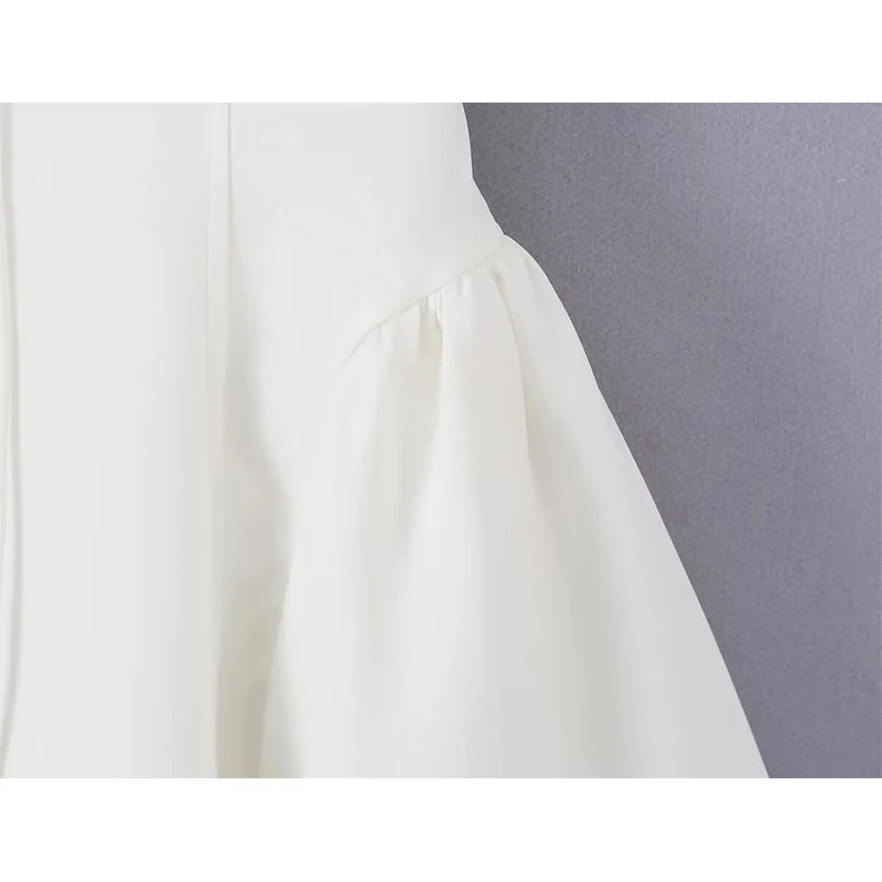Summer White Corset Mini Dresses