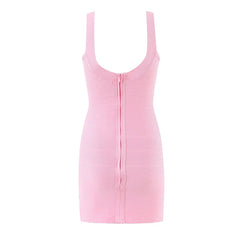Sexy Mini Bodycon Knit Dresses Autumn Christmas Sleeveless Stretching Fit Slim Club Party Dresses