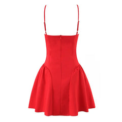 Spaghetti Straps Backless A-line Mini Sexy Dresses